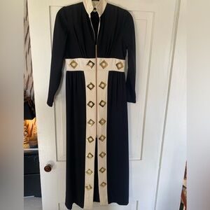 Custom vintage tunic dress with adjustable zipper